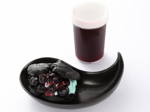 BLACK puff shoulder Blood drink possession (497 yen)