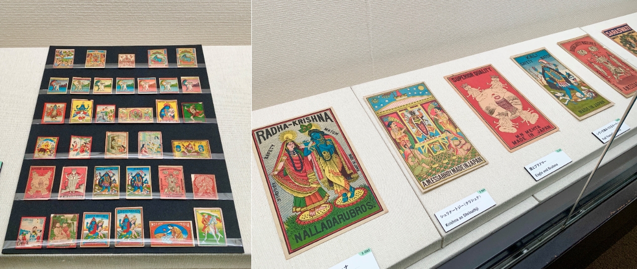Labels for matches exported from Japan to India from the mid-Meiji period to the late Taisho period. Similar to Indian trademarks, it is said that a large percentage of designs related to Hinduism, such as figures of gods and scenes from mythology, were expected in anticipation of local religious traditions.