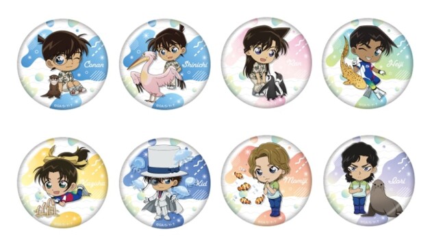 Tin badges (8 types, random) [440 yen each]