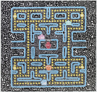 【Mr.Doodle】「Classic Maze」シルクスクリーン　50×50㎝