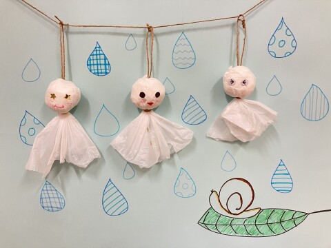 ワークショップ例（てるてる坊主作り）