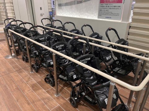ベビーカーの無料貸出し