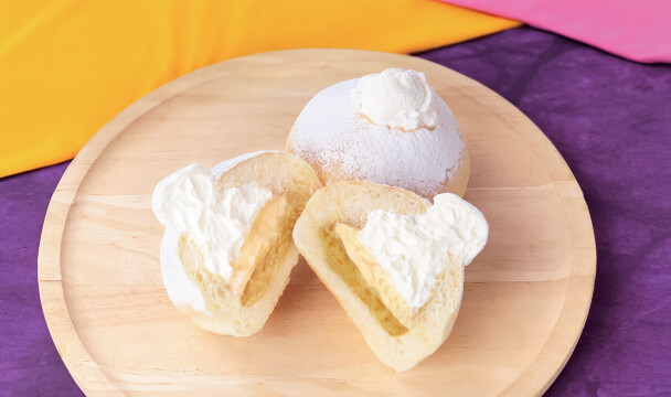 【イルマットーネ アルル】「とろけるクリームパン~北海道スイートポテトと生クリーム&カスタード~」