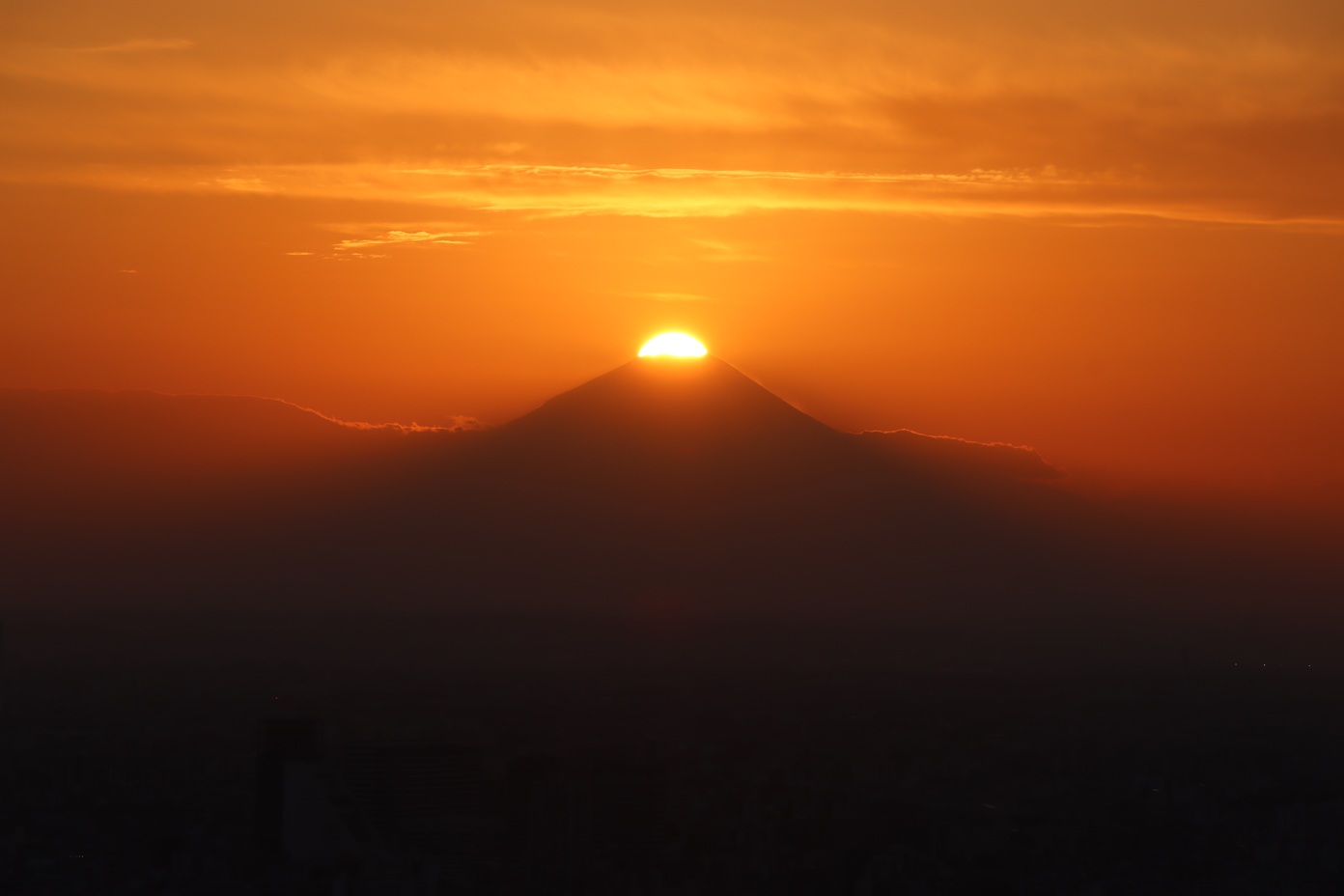 ダイヤモンド富士（2020年）