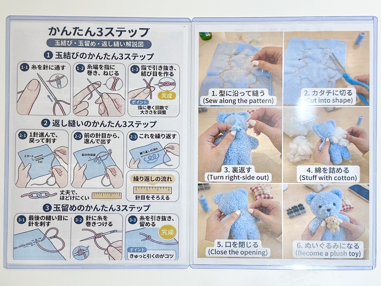 縫い方の解説図